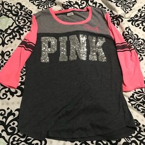 PINK 1/4 Sleeve shirt
